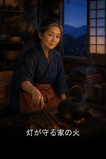 灯が守る家の火 · 家庭